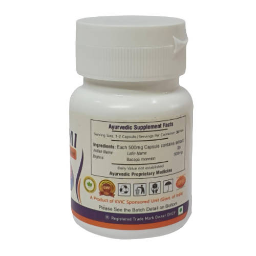 Deep Ayurveda Brahmi 500mg Veg Capsule - Distacart