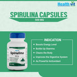 Thumbnail for Healthvit Spirulina Capsules - Distacart