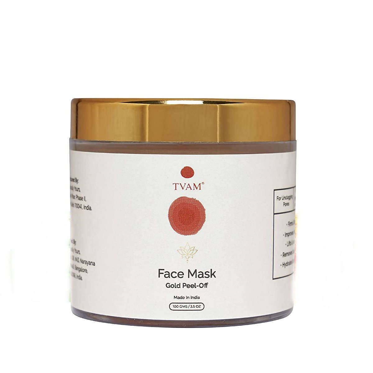 Tvam Gold Peel Off Face Mask - Distacart