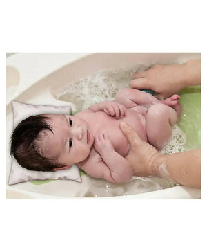 AHC New Born Baby Waterproof Bathing Pillow With Bean Filling For Bathing Chair/Tub/Sheet - Cream - Distacart
