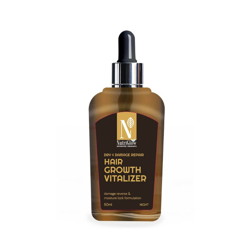 NutriGlow Advanced Organics Dry and Damage Repair Hair Growth Vitalizer - Distacart