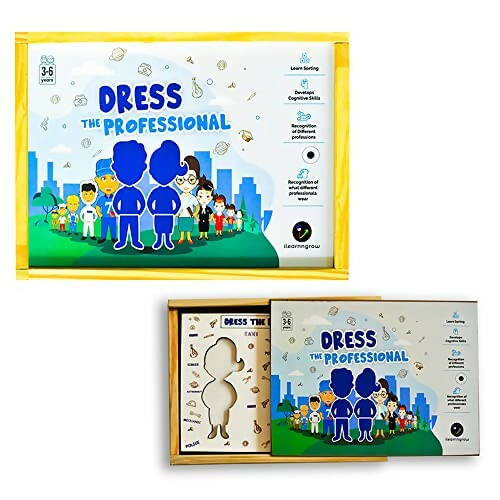 iLearnngrow Dress The Professional - Interactive & Fun Board Game for Recognition of Different Professions and Develop Cognitive Skills for Kids - Distacart