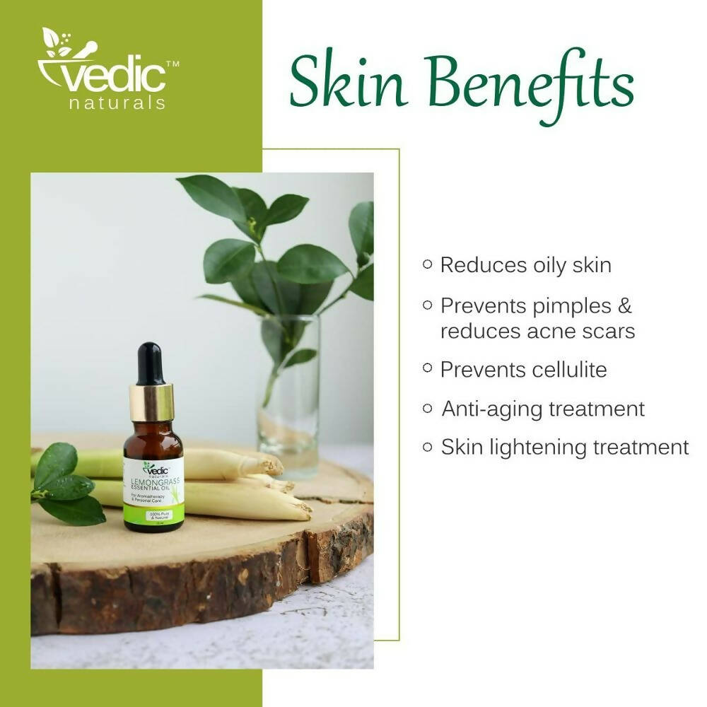 Vedic Naturals Lemongrass Essential Oil - Distacart