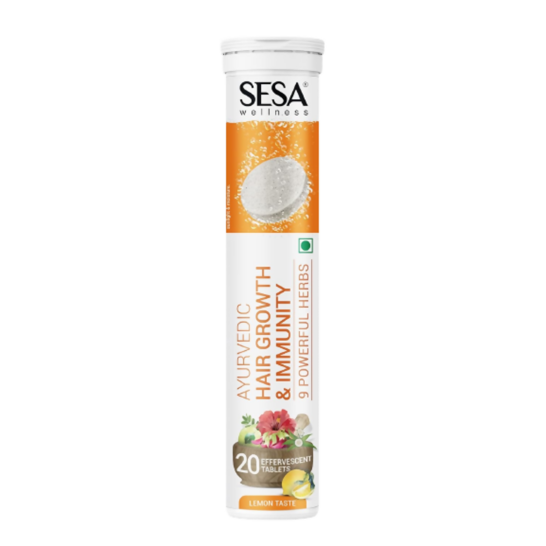Sesa Ayurvedic Hair Growth & Immunity Effervescent Tablets - Distacart