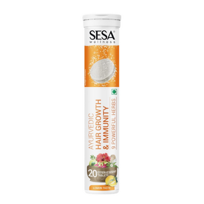 Sesa Ayurvedic Hair Growth & Immunity Effervescent Tablets - Distacart