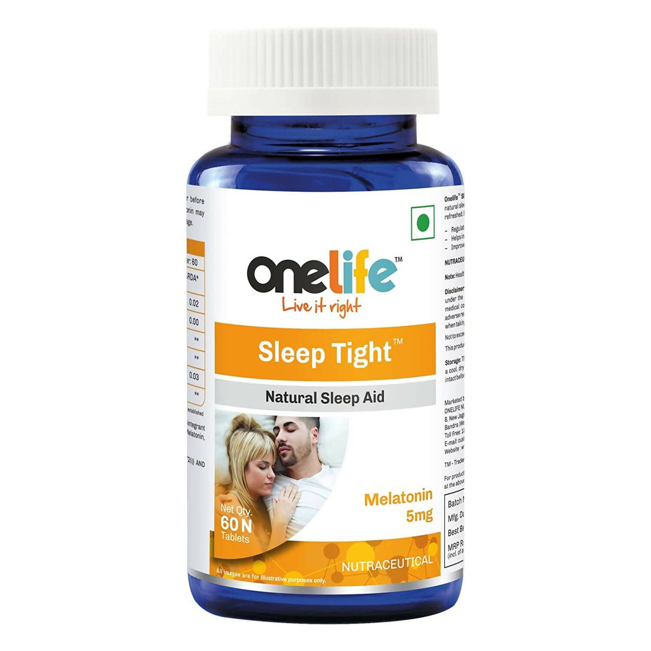 Onelife Sleep Tight Melatonin Tablets - Distacart