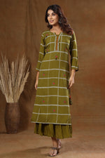 Thumbnail for Kaajh Women's Green Embroidery Inner kurta - Distacart