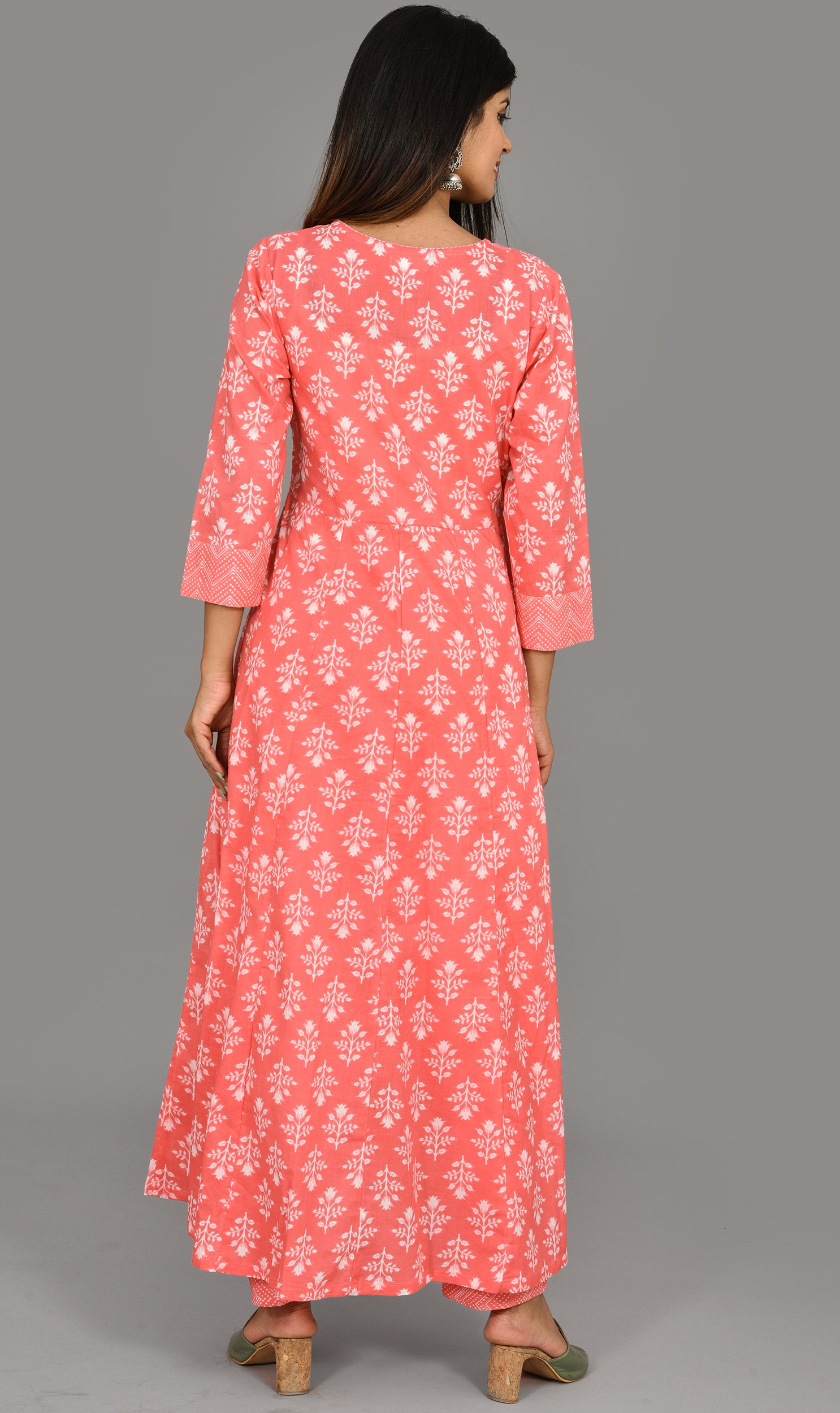 Kaajh Pink Suit Set In Floral Print For Women - Distacart