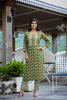 Kaajh Women's Green Floral Printed Kurta Pant Set - Distacart