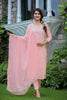 Kaajh Women's Pink Modal Silk Suit Set - Distacart