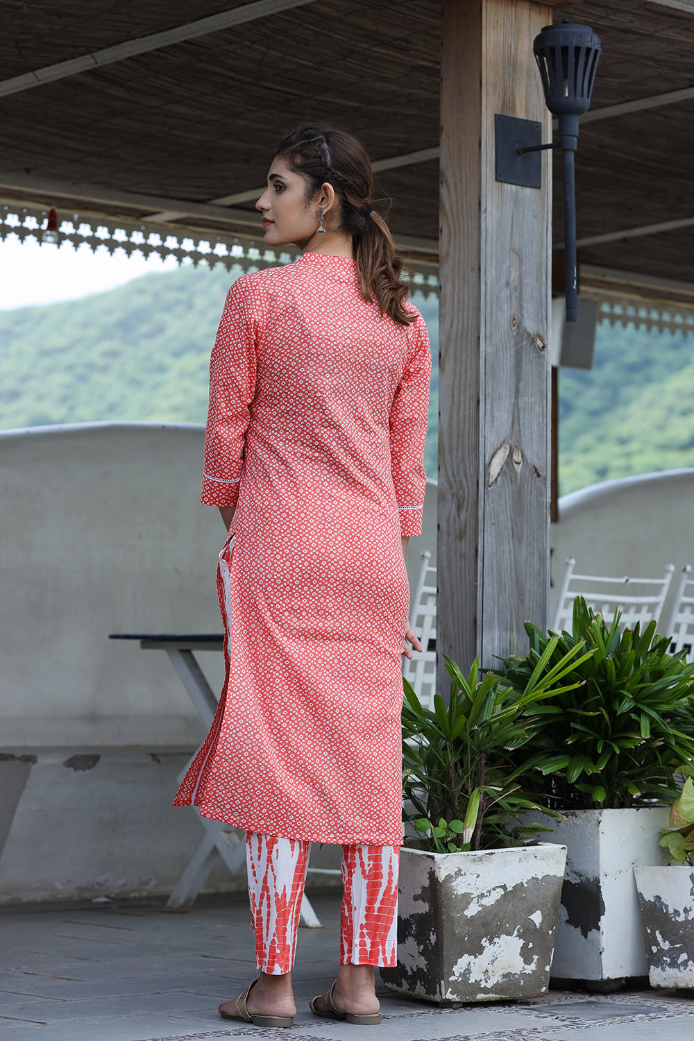 Kaajh Women's Pink Printed Cotton suit set - Distacart