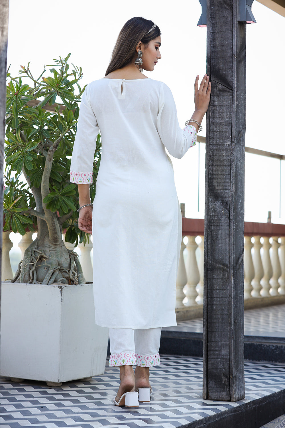 Buy M Lala Fashion Women Yellow and White Solid Pure Cotton Straight Kurta  - M (Pack of 2) Online at Best Prices in India - JioMart.