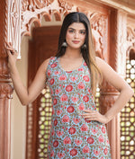 Thumbnail for Kaajh Women's Sky Blue Floral Printed Kurta With Sharara - Distacart