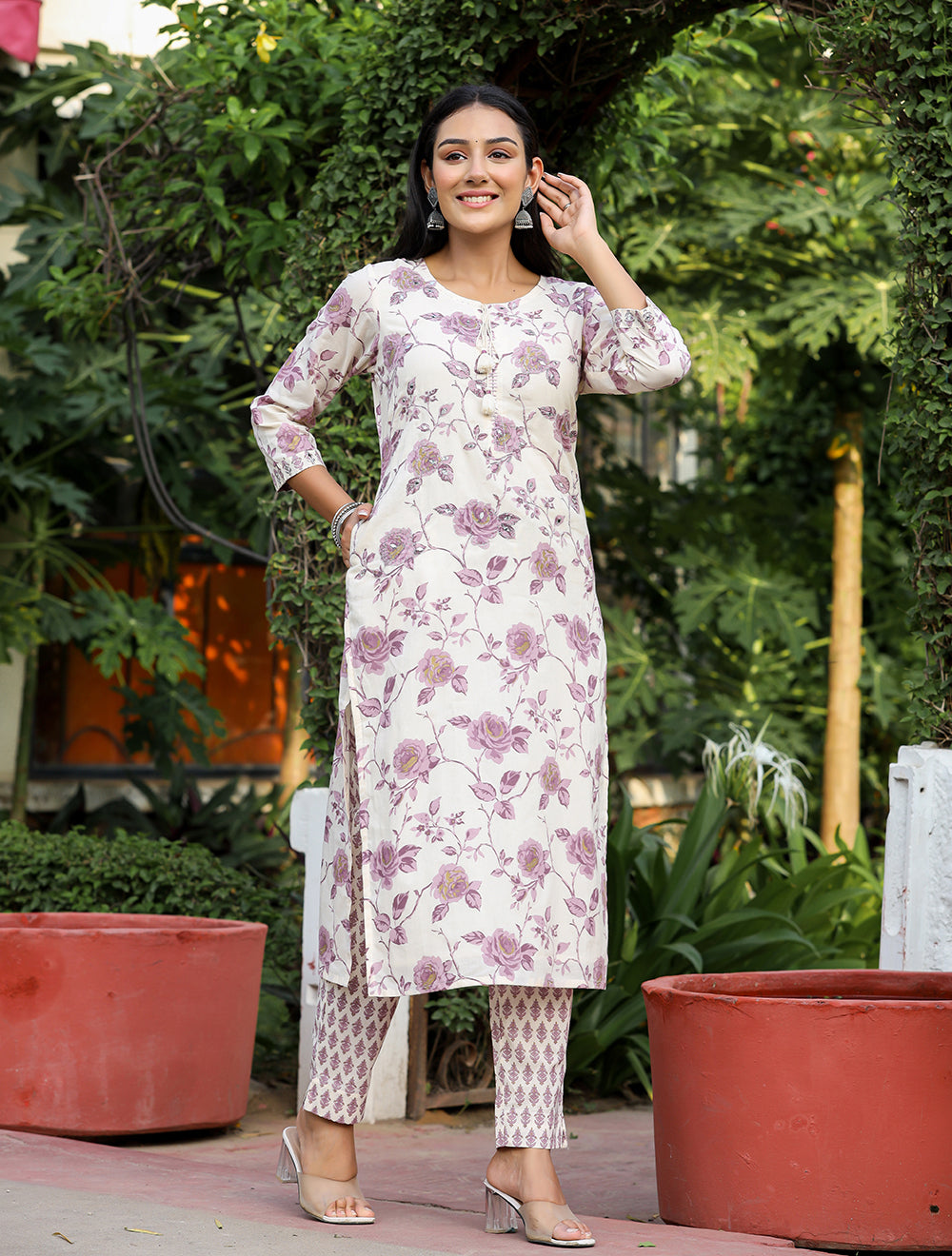 Cotton Multicolor Long Shrug With Kurti By Kailee Fashion at Rs 1399 in  Surat