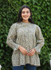 Kaajh Women's Green Printed Cotton Top - Distacart