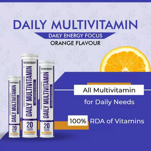 Nutracology Daily Multivitamin Effervescent Tablets With Vitamins & Minerals For Men & Women - Distacart