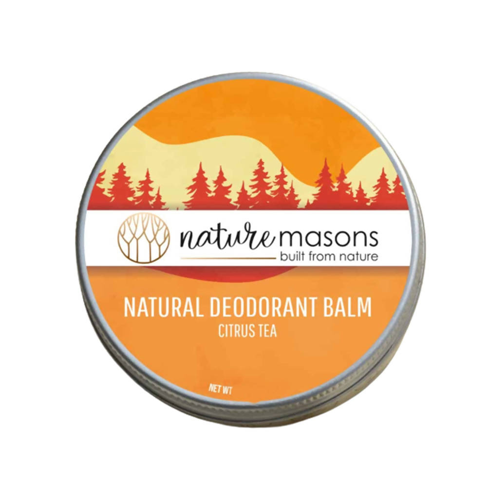 Nature Masons Citrus Tea Natural Deodorant Balm - Distacart