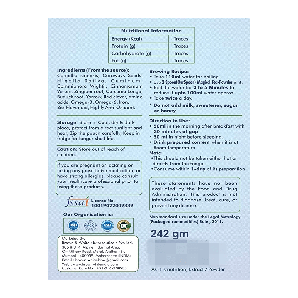 Kalonji-Carrot Magical Tea-Powder Ingredients
