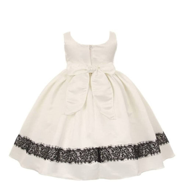Asmaani Baby Girl's Off-White Colour Satin A-Line Maxi Full Length Dress (AS-DRESS_22171) - Distacart