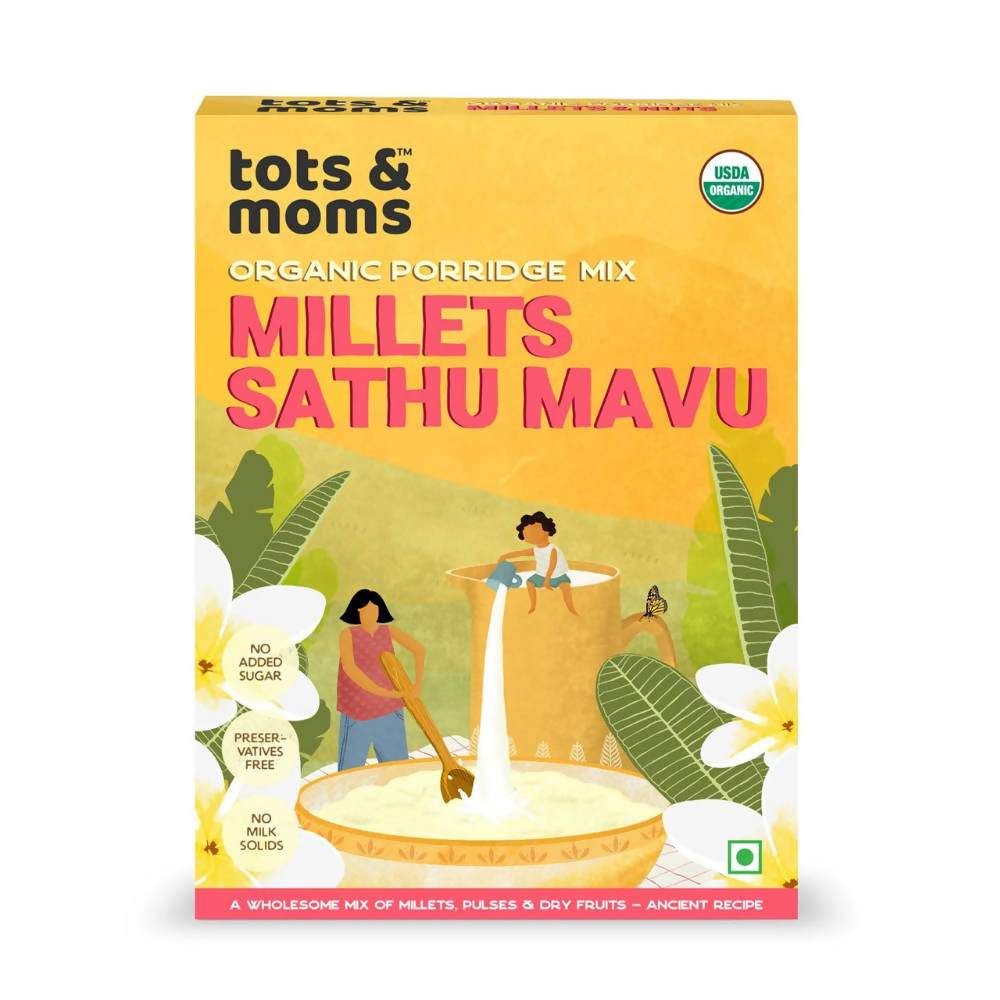 Tots and Moms Organic Millets Sathu Mavu Porridge Mix - Distacart