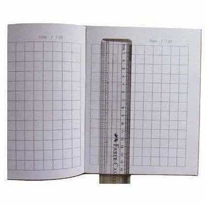 Square Box line Books with Pencils Pack of 6 (King - 96 Pages)