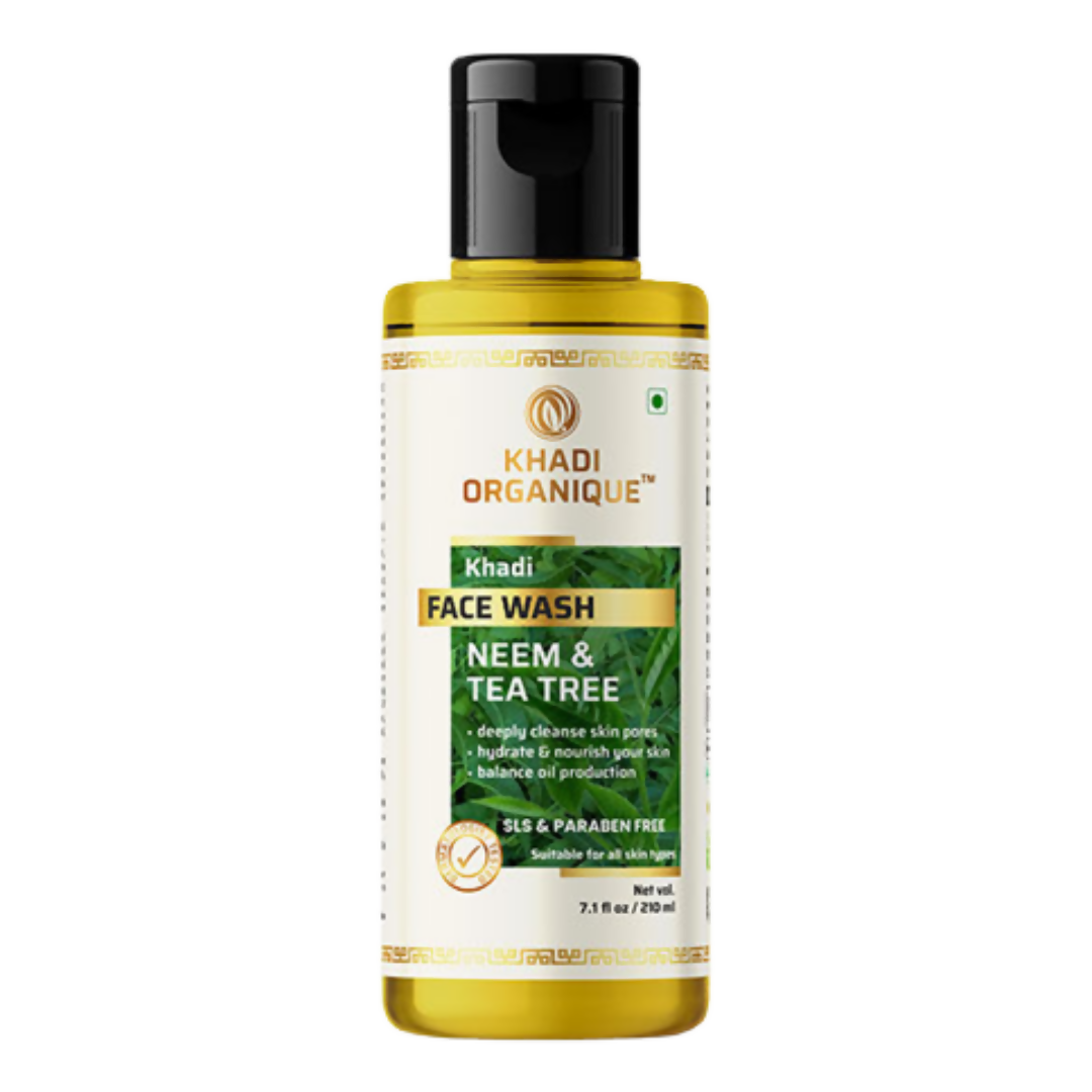 Khadi Organique Neem & Tea Tree Face Wash - Distacart