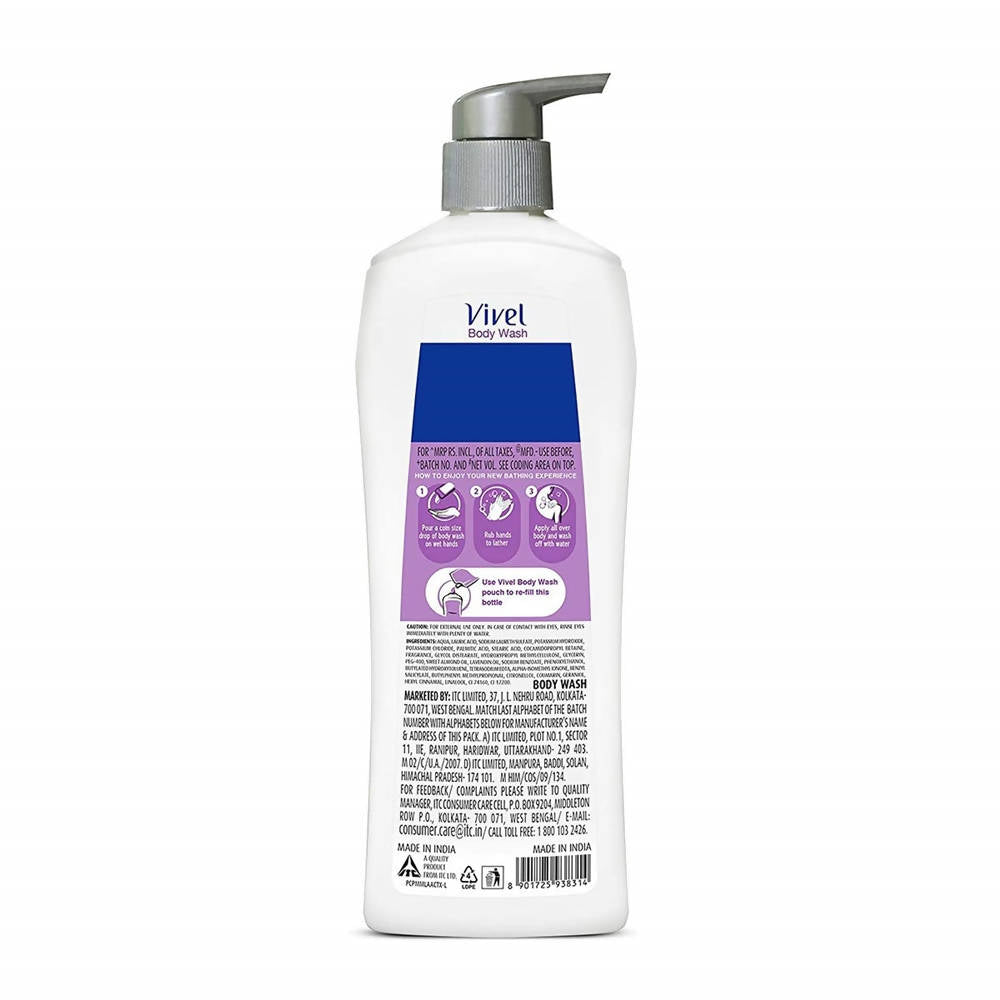 Vivel Lavender & Almond Oil Body Wash - Distacart