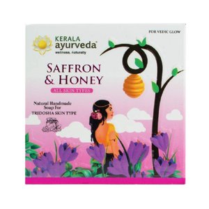 Kerala Ayurveda Natural Handmade Saffron & Honey Soap