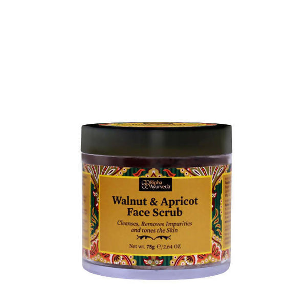 Bipha Ayurveda Walnut & Apricot Face Scrub - Distacart