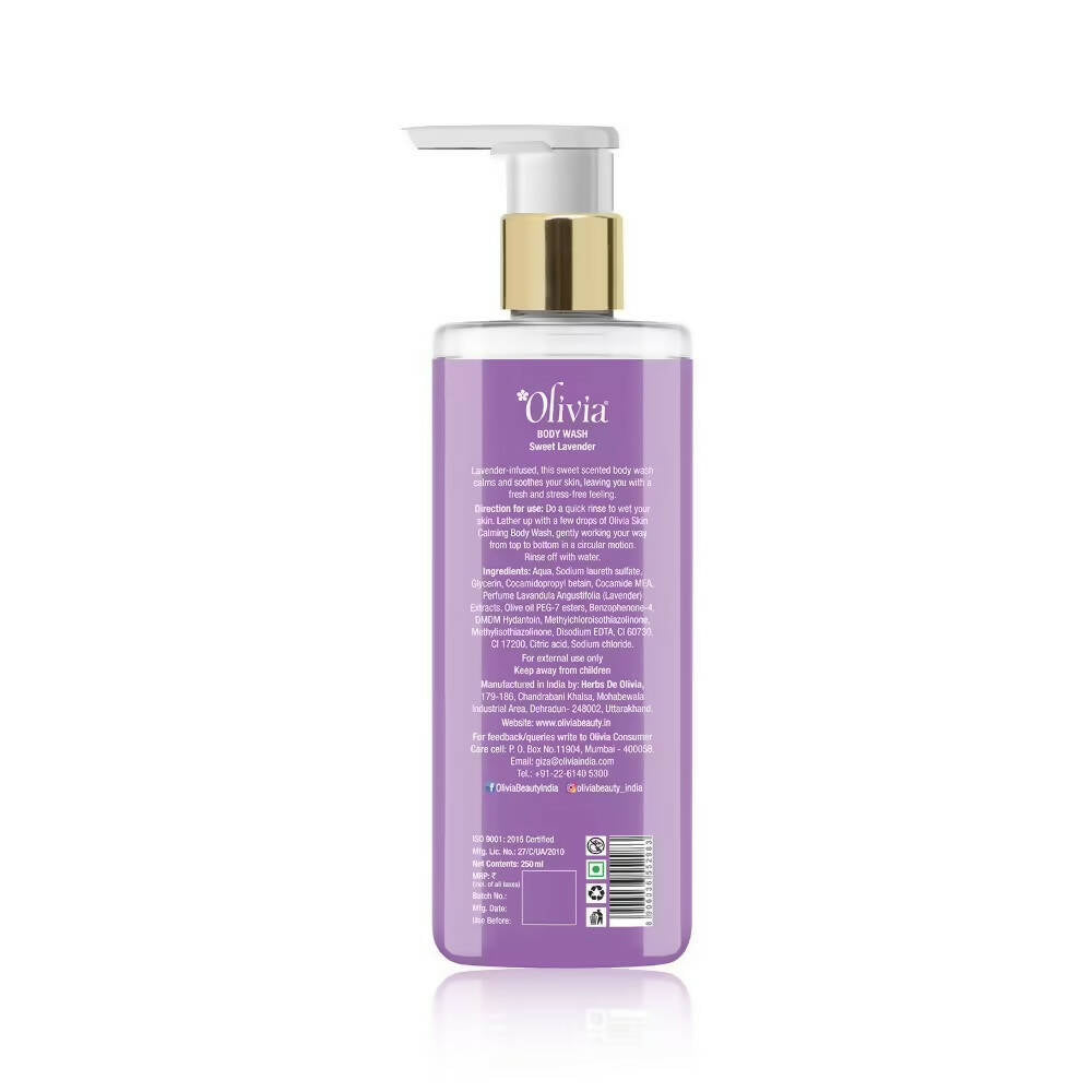 Olivia Skin Calming Body Wash Sweet Lavender - Distacart