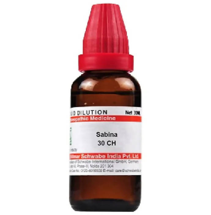 Dr. Willmar Schwabe India Sabina Dilution - Distacart