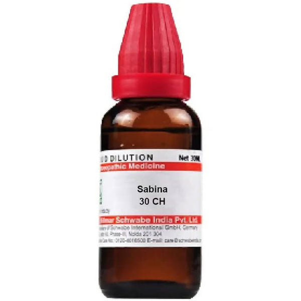 Dr. Willmar Schwabe India Sabina Dilution - Distacart