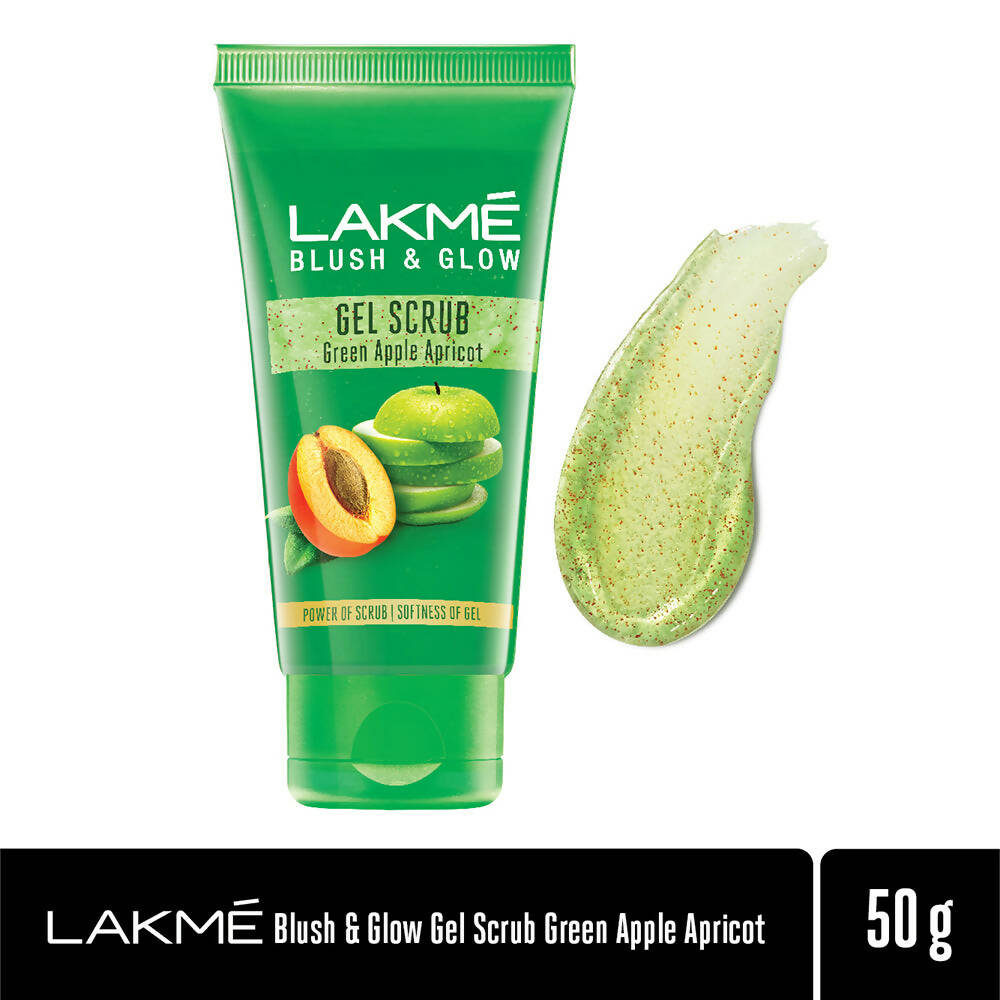 Lakmé Blush & Glow Gentle Deep Clean Gel Scrub With Green Apple & Apricot - Distacart