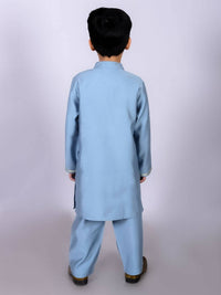 Thumbnail for Lil Drama Ethnic Boys Blue Kurta with Pant set - Distacart