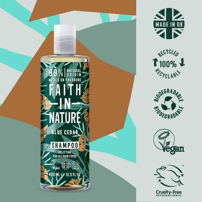 Faith In Nature Blue Cedar Shampoo - Distacart
