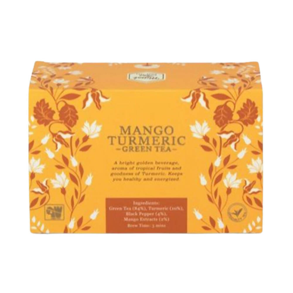 Mittal Teas Mango Turmeric Green Tea - Eco Friendly Bags - Distacart