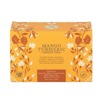 Mittal Teas Mango Turmeric Green Tea - Eco Friendly Bags - Distacart
