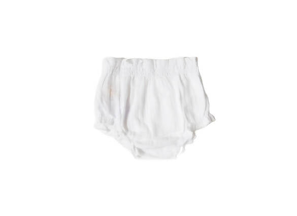 Sunshine Baby Cute Organic Muslin Cotton Bloomers For Babies - White - Distacart