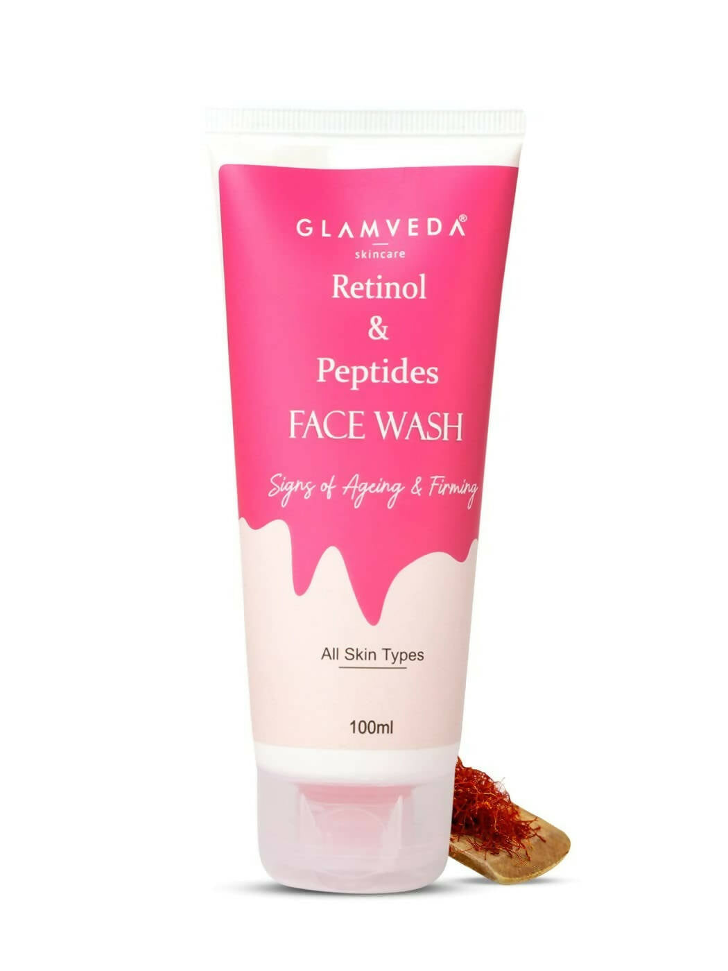 Glamveda Retinol & Peptide Anti Ageing Face Wash - Distacart