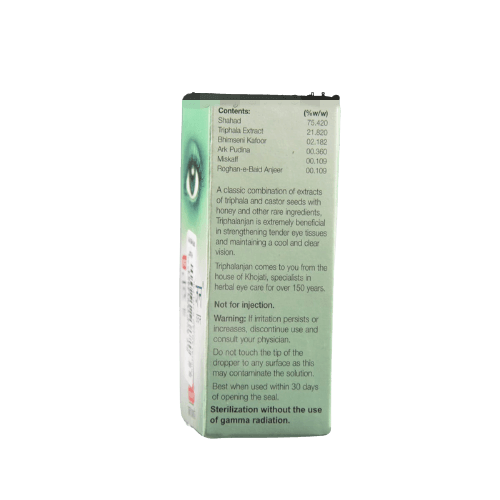 Khojati Triphalanjan Eye Drops Contents