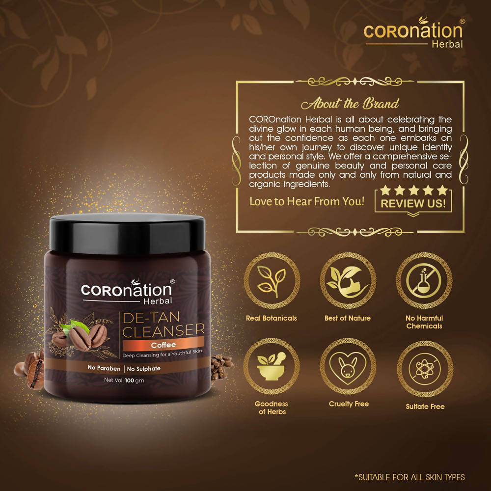 Coronation Herbal Coffee De-Tan Cleanser - Distacart