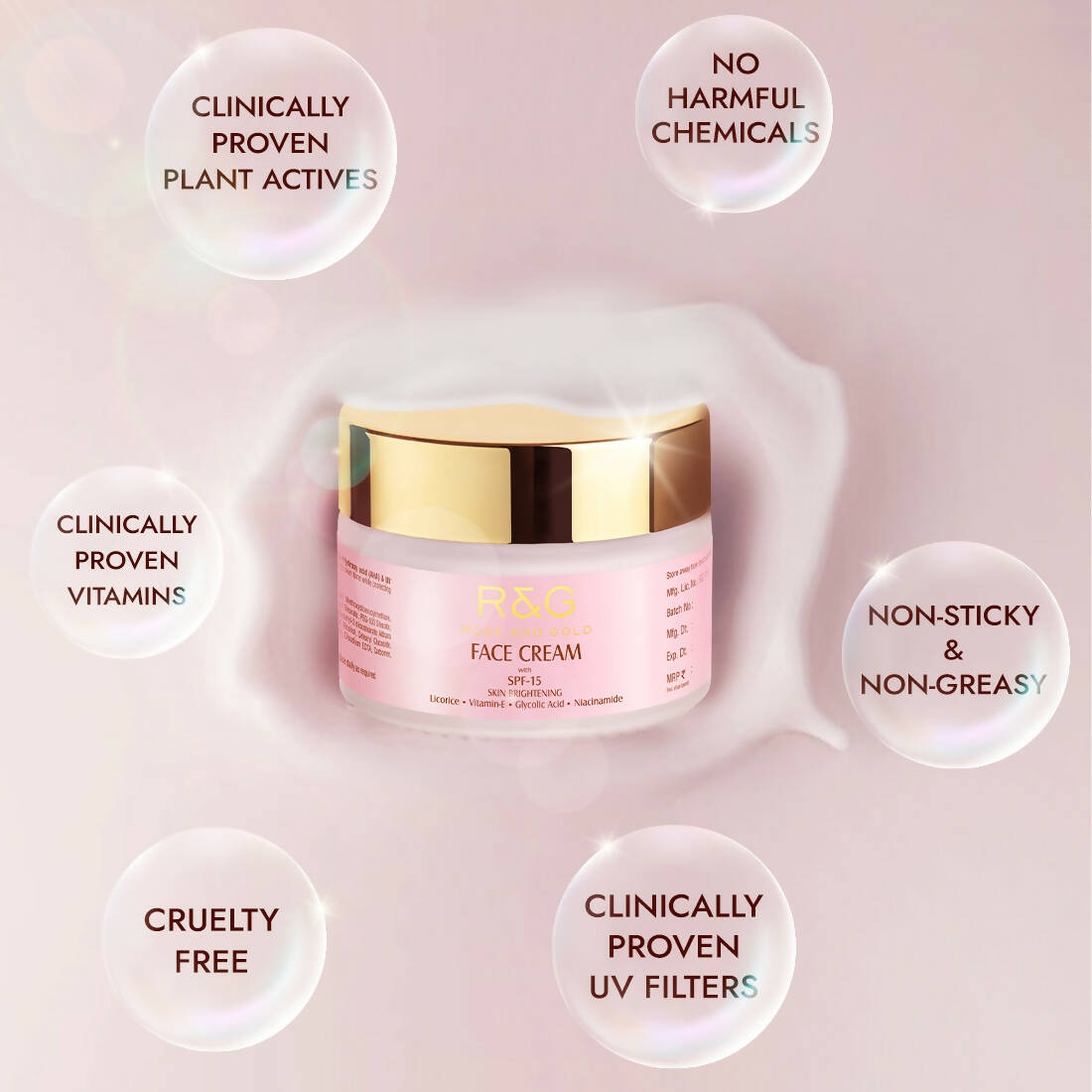 R&G Skin Brightening Face Cream With SPF-15 - Distacart