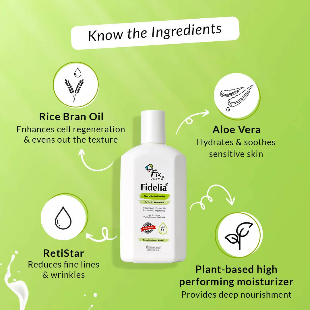 Fixderma Fidelia Nourishing Body Lotion - Distacart