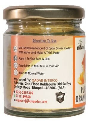 Qadar Pure & Natural Orange Peel Powder - Distacart