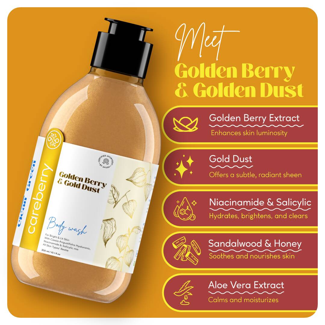Careberry Golden Berry & Gold Dust Body Wash - Distacart