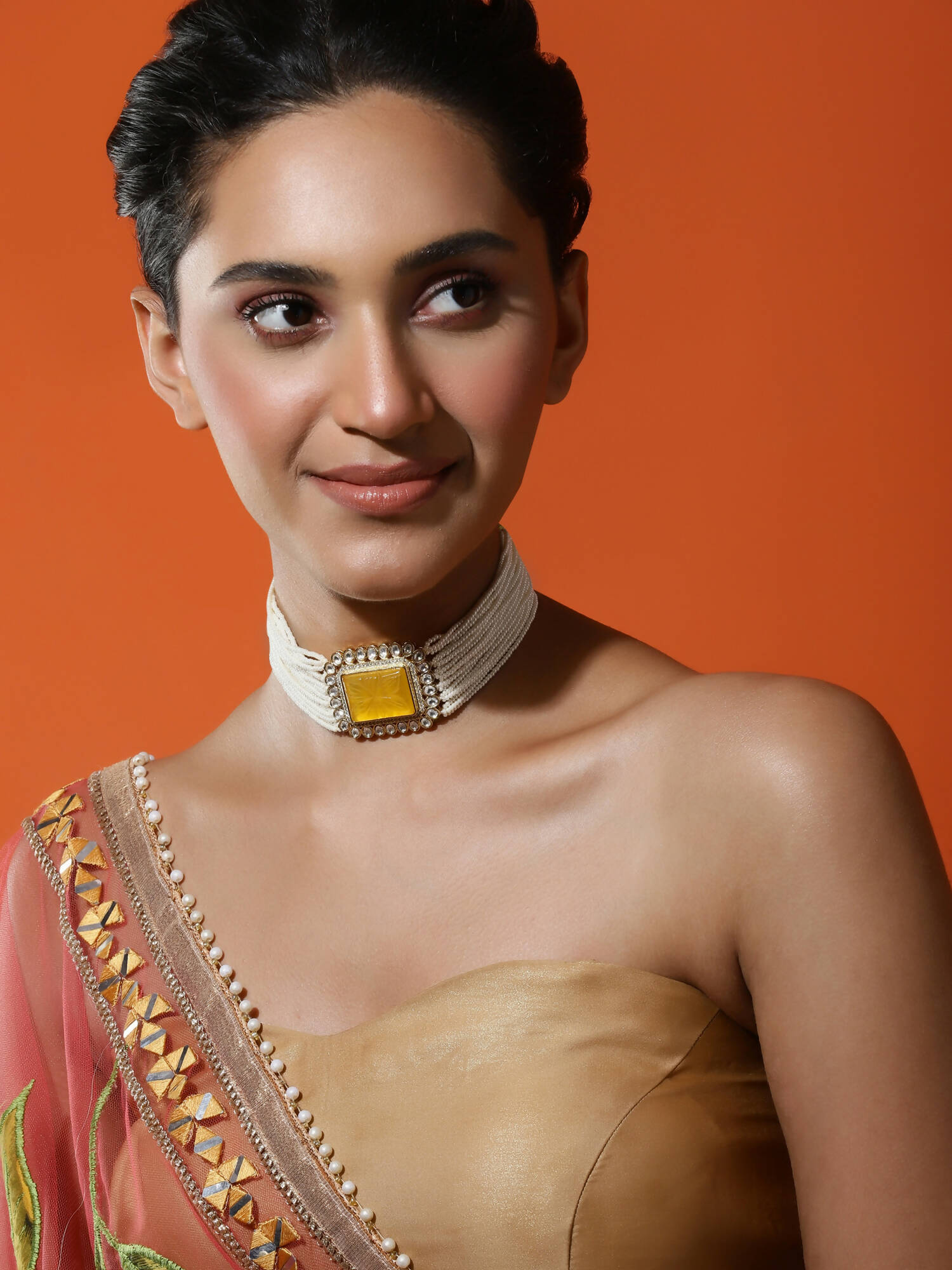 Women's Gold-Plated Necklace - Ruby Raang - Distacart