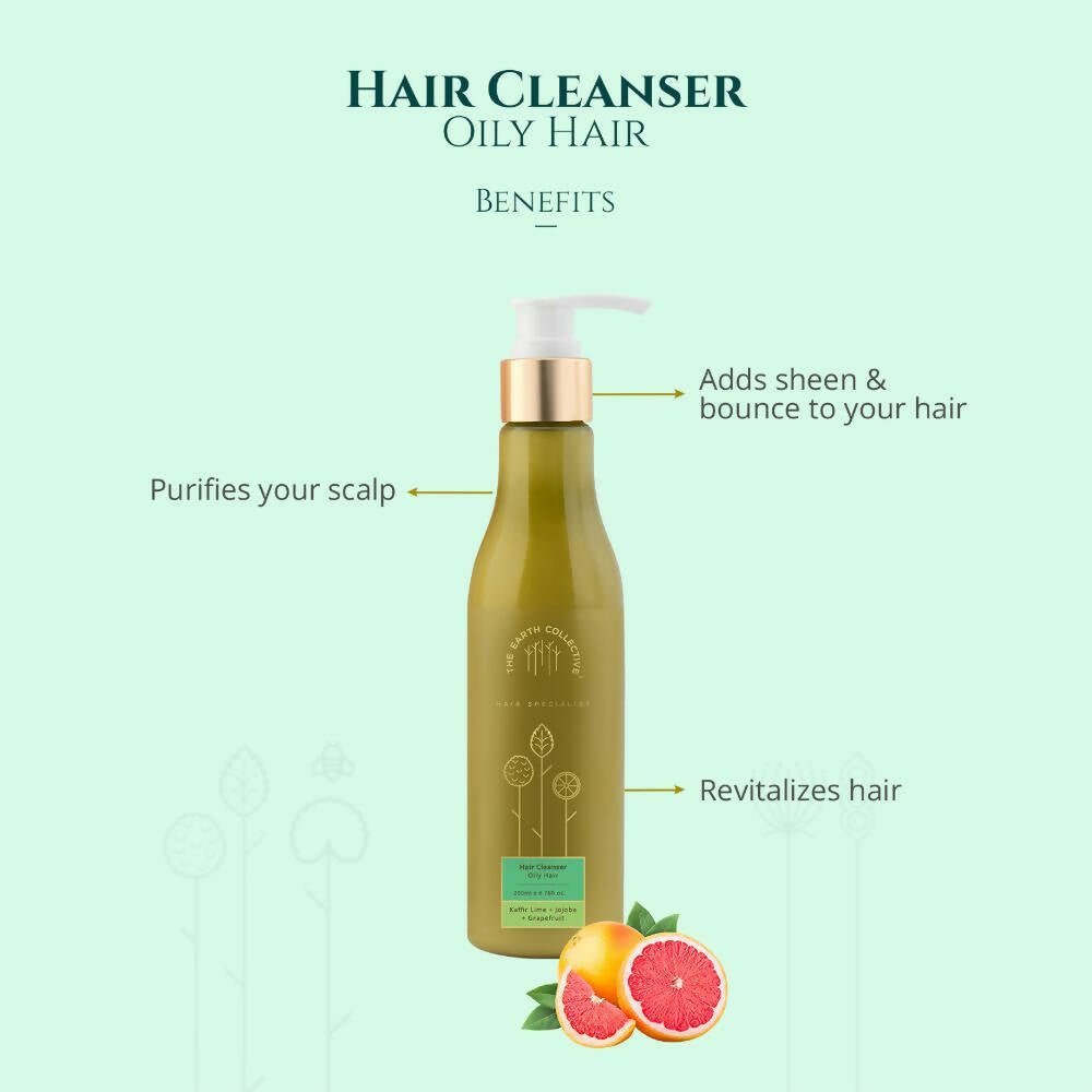 The Earth Collective Hair Cleanser - Oily Hair- Shampoo - Distacart
