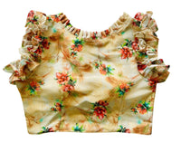 Thumbnail for Vamika Cream Georgette Frill Blouse - Distacart