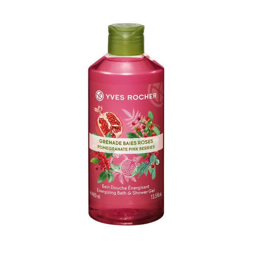 Yves Rocher Energizing Bath & Shower Gel - Pomegranate Pink Berries - Distacart