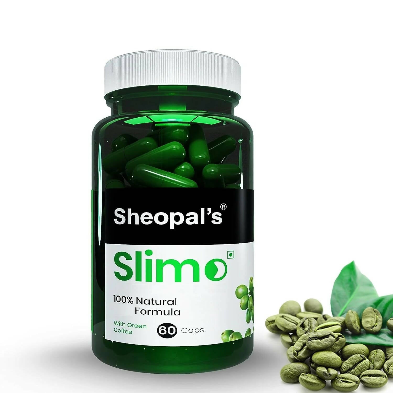 Sheopal's Slimo Pure & Natural Green Coffee Extract Capsules - Distacart